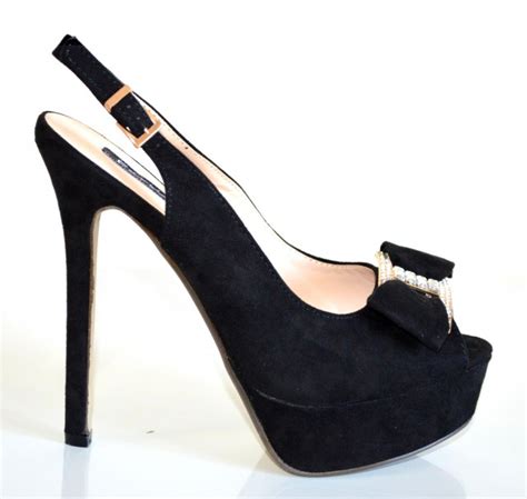 Scarpe estive da cerimonia nere da donna 